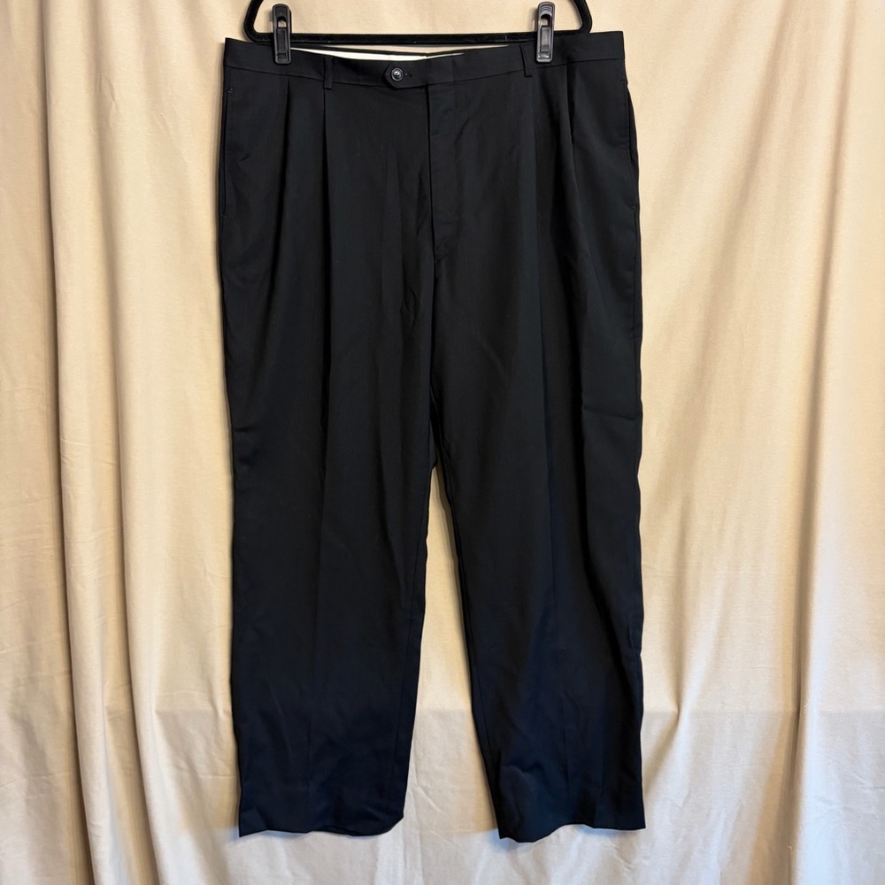100% Wool Men's Black 40x30 Dress Pants *Read below*